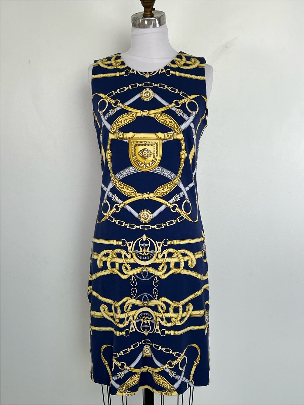 NWT! J. McLaughlin Sleeveless Sophie Dress Cashire Navy Size Small